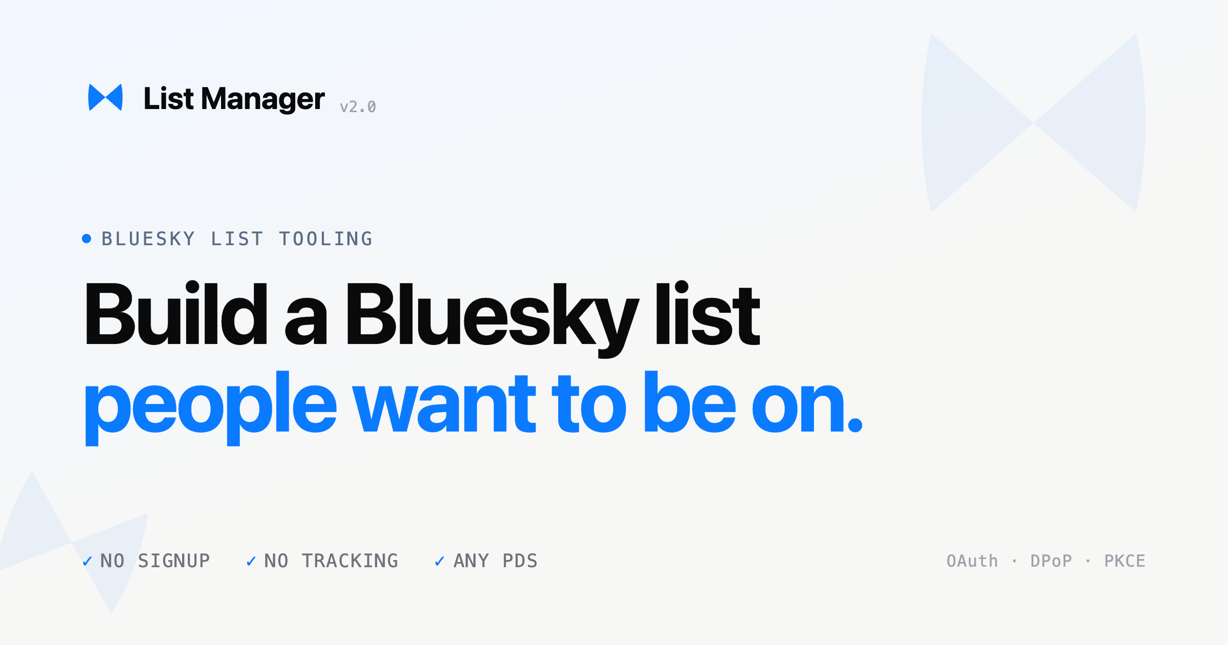 Bluesky List Manager